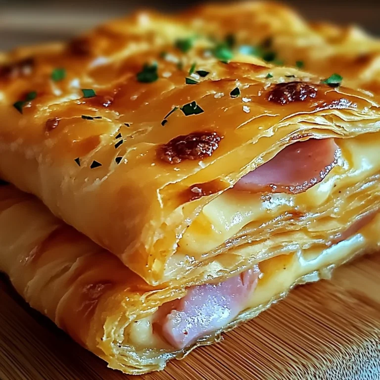 Knusprige Blätterteig-Schinken-Käse