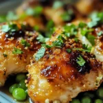 Knuspriges Erbsenhuhn