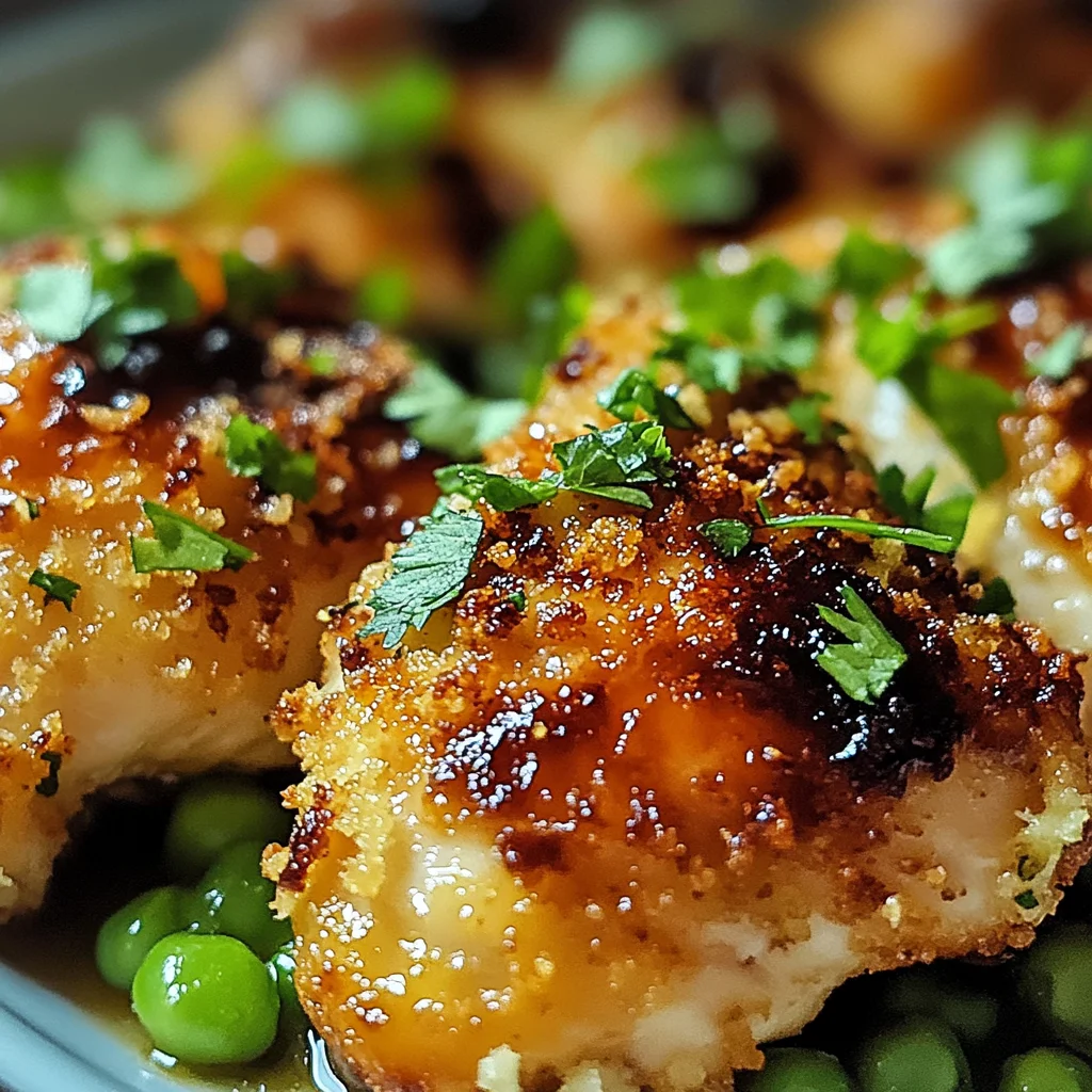 Knuspriges Erbsenhuhn