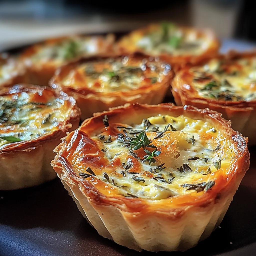 Mini-Quiches mit Kräutersahne