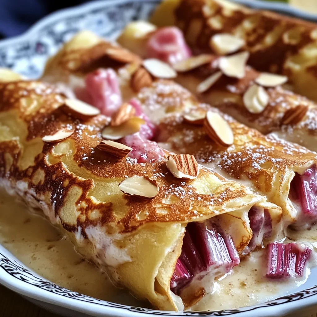 Rhabarber-Crêpes-Auflauf