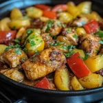 Schaschlik-Topf aus dem Ofen