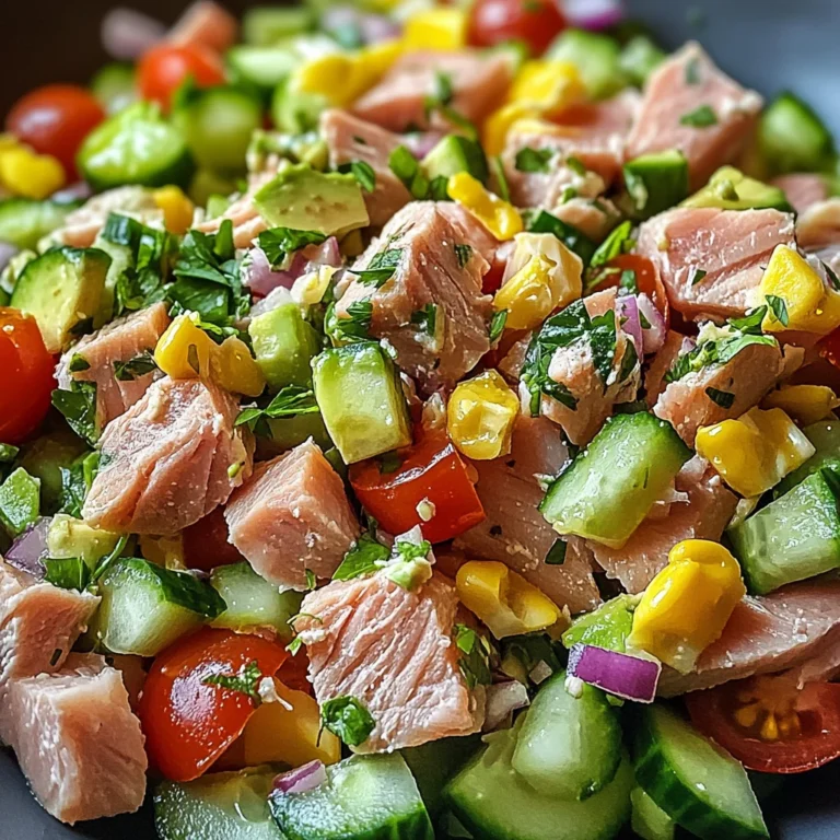 Thunfischsalat mit frischem Gemüse