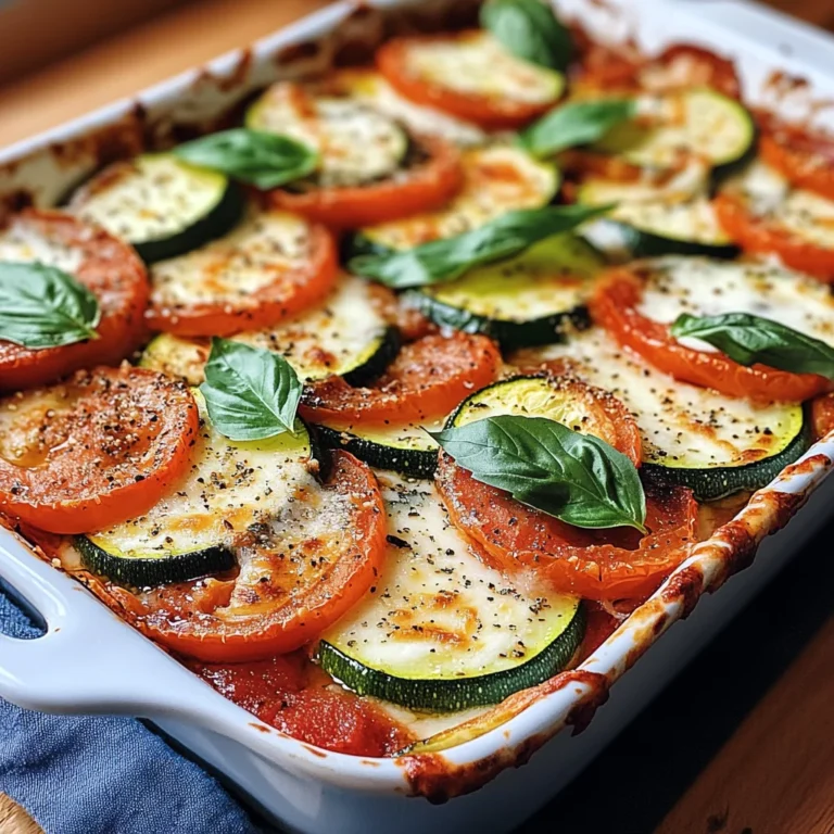 Tomaten Zucchini Auflauf mit Mozzarella