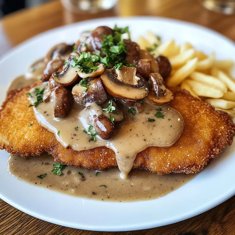 Traditionelles Deutsches Jägerschnitzel