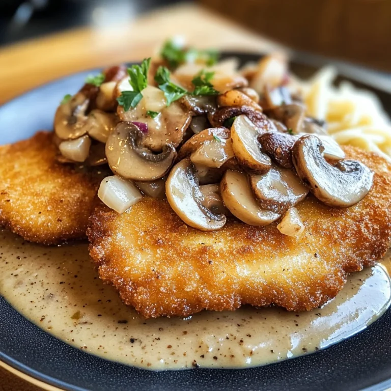 Traditionelles Deutsches Jägerschnitzel