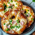 Überbackene Brezeln mit Schinken & Käse