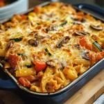 Vegetarischer Nudelauflauf